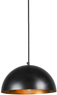 QAZQA Industriële hanglamp zwart met goud 35 cm - Magna Eco