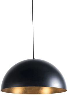 QAZQA Industriële hanglamp zwart met goud 50 cm - Magna Eco