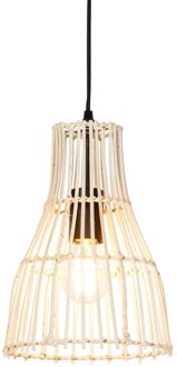 QAZQA Landelijke hanglamp rotan 20 cm - Botello Beige