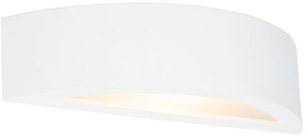 QAZQA Landelijke wandlamp gips - Aurel Novo Wit