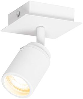 QAZQA Moderne Badkamer Spot Wit Vierkant Ip44 - Ducha