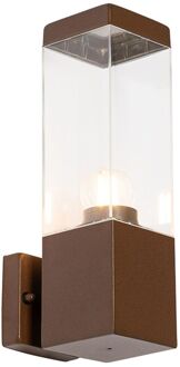 QAZQA Moderne buiten wandlamp roestbruin - Malios