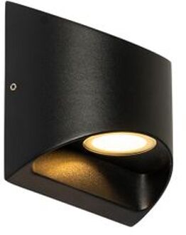 QAZQA Moderne Buiten Wandlamp Zwart Incl. Led 2-lichts Ip54 - Mal