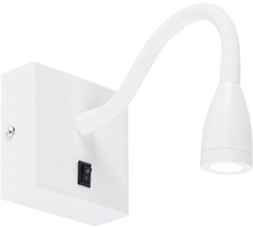 QAZQA Moderne flexibele wandlamp wit LED - Flex