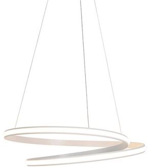 QAZQA Moderne Hanglamp Wit 74 Cm Incl. Led Dimbaar - Rowan