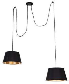 QAZQA Moderne hanglamp zwart - Lofty
