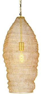 QAZQA Oosterse hanglamp goud 25 cm - Nidum