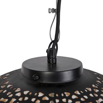 QAZQA Oosterse Hanglamp Zwart Met Goud 45 Cm - Radiante