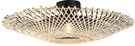 QAZQA Oosterse plafondlamp bamboe 50 cm - Rina Wit