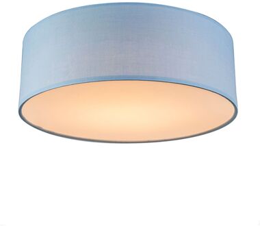 QAZQA Plafondlamp blauw 30 cm incl. LED - Drum LED