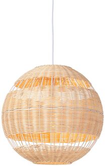 QAZQA rattan hl - Hanglamp - 1 lichts - Ø 400 mm - Bruin