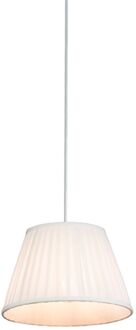 QAZQA Retro hanglamp crème 25 cm - Plisse