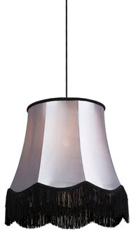 QAZQA Retro hanglamp zwart met grijs 45 cm - Granny