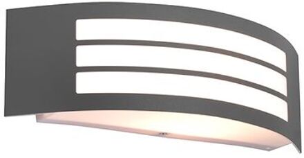 QAZQA sapphire - Wandlamp - 1 lichts - D 90 mm - Antraciet