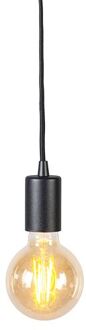 QAZQA Smart Hanglamp Zwart Incl. Wifi G95 - Facil
