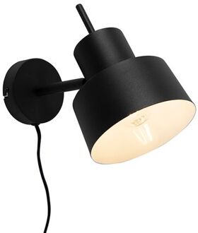 QAZQA Smart Wandlamp Zwart Incl. Wifi A60 - Chappie