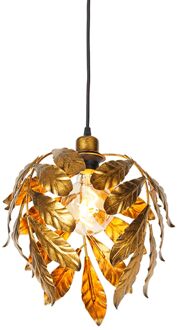 QAZQA Vintage hanglamp antiek goud 30 cm - Linden