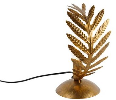 QAZQA Vintage tafellamp goud 12,5 cm - Botanica