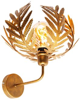 QAZQA Vintage wandlamp goud 25 cm - Botanica