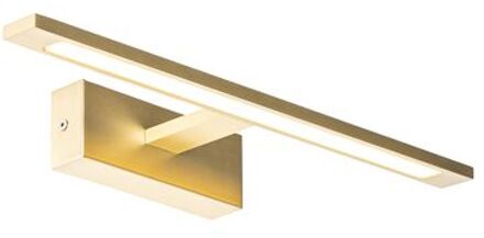 QAZQA Wandlamp messing 41,5 cm incl. LED IP44 - Jerre Goud