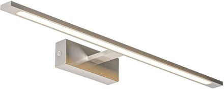 QAZQA Wandlamp staal 62 cm incl. LED IP44 - Jerre Zilver