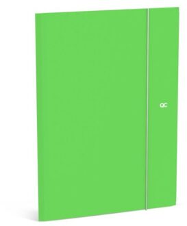 Qc colour limited edition - elastomap folio, neon groen