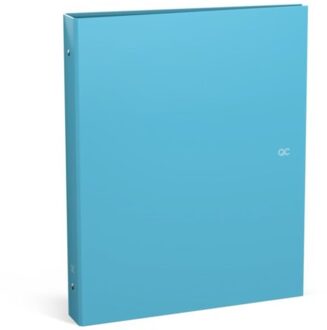 Qc colour limited edition - ringband a4, 23 ringen, neon blauw