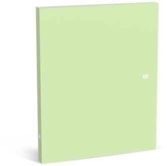 Qc colour - ringband a4 mini polyprop, 2 ringen, matcha groen