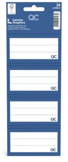 Qc colour - schooletiketten, donkerblauw