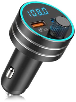 QC3.0 Dual Usb Quick Car Charger Bluetooth 5.0 Fm-zender Handsfree 68DB Auto Kit MP3 Speler Draadloze Fm Modulator