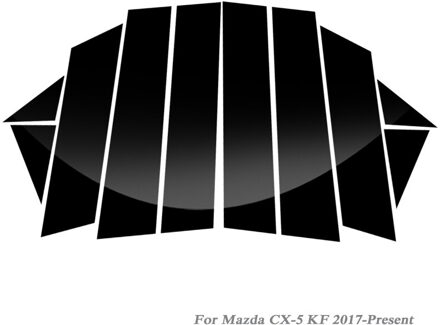 Qcbxyyxh Auto Styling Venster Trim Voor Mazda CX-5 Ke Kf -PresentPVC Glas Venster Garneer Pijler Midden Sticker Decoratie Film 17-20