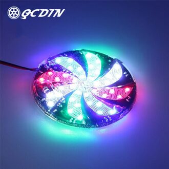 Qcdin 1Pc Kleurrijke Led Motorfiets Decoratieve Verlichting Helder Led Lamp Voor Motorfiets Coloful Strobe Knipperende Verlichting