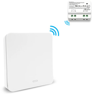 QCSMART Wireless switch for light lamp, fans, ventilator, window fan, No Battery No Wiring Needed, remote control up to 30m