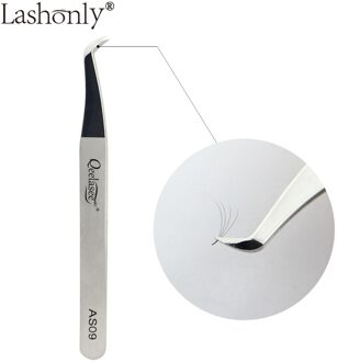 Qeelasee AS09 Wimper Tweezer 3D-6D Volume Wimper Extension Beste Fan Lash Pincet nee logo