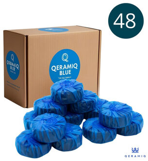 QeramiQ Blue Fresh Blocks - toiletblokjes - doos - 48 stuks SW1235408 Blauw