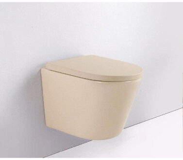 QeramiQ Dely Zitting - softclose - quickrelease - 35mm - mat beige E13/A15 35mm seat beige Beige mat