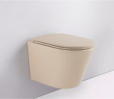 QeramiQ Dely Zitting - softclose - quickrelease - slim - mat beige E13/A15 thin seat beige Beige mat