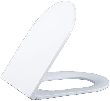 QeramiQ Dely Zitting - softclose - quickrelease - slim - mat wit E13/A15 UF seat Glossy_Matt White Wit mat