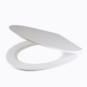 QeramiQ UniSeat Closetzitting - quickrelease - softclose - duroplast - 42.5x37.5x4.3cm - wit glanzend U148 Wit glans