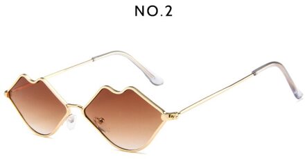 QETOU Lip vorm Retro Kus Zonnebril Vrouwen Zonnebril Voor Vrouwen Legering Spiegel Zonnebril vrouwelijke oculos de sol GD007-2