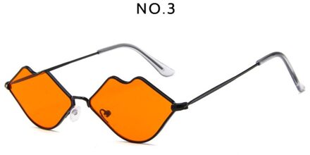 QETOU Lip vorm Retro Kus Zonnebril Vrouwen Zonnebril Voor Vrouwen Legering Spiegel Zonnebril vrouwelijke oculos de sol GD007-3
