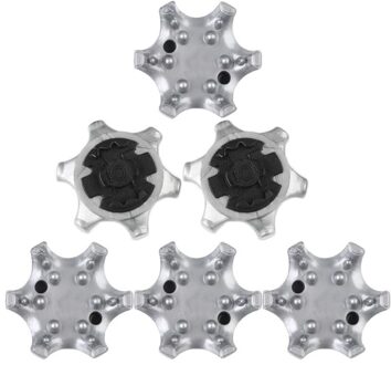 Qhalen 8Pcs Golf Schoen Spikes Black & Ysilver Stinger Draad Schoenplaten Fast Twist Golf Training Aids Accessoires