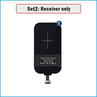 Qi Draadloos Opladen Adapter Voor Huawei Honor 8 9 9X 10 20 30 Pro 20S 30S V10 V20 v30 Draadloze Oplader + Usb Type-C Ontvanger Receiver enkel en alleen