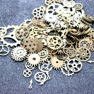 QIAOQIAO DIY Onderdelen Hanger Vintage Craft Polshorloge Cogs Steampunk Sieraden Gear Mechanische Mix Alloy DIY Armband Accessoires PJ-84