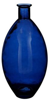 Qin Vaas - 29x29x59 cm - Glas - Blauw