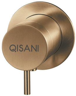 Qisani Inbouwkraan Qisani Flow Thermostatisch 1-weg Rond Geborsteld Goud