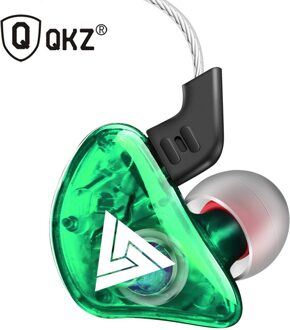 QKZ CK5 Oortelefoon Sport Oordopjes Stereo Voor Apple Xiaomi Samsung Muziek Mobiele Telefoon Running Headset dj Met HD Mic groen