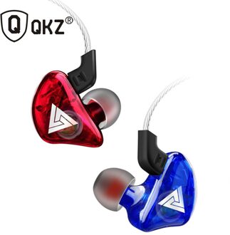 QKZ CK5 Oortelefoon Sport Oordopjes Stereo Voor Apple Xiaomi Samsung Muziek Mobiele Telefoon Running Headset dj Met HD Mic rood blauw