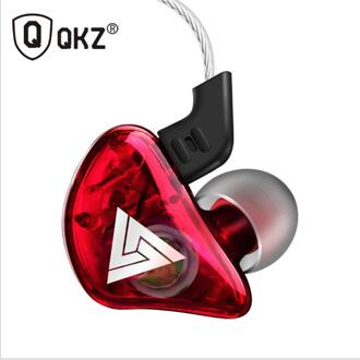 QKZ CK5 Oortelefoon Sport Oordopjes Stereo Voor Apple Xiaomi Samsung Muziek Mobiele Telefoon Running Headset dj Met HD Mic rood