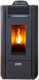 Qlima Pelletkachel Viola 85 S-line - 7.6kw - Zwart